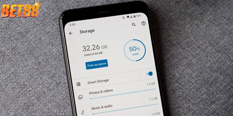 Kiểm tra dung lượng trống của thiết bị Kiểm tra dung lượng trống của thiết bị